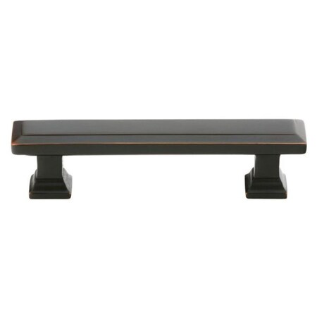 Patioplus 4 in. Geometric Rectangular Cabinet Pull, Oil Rubbed Bronze PA1629224